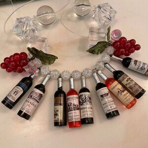 Wine bottle Necklace, Artisan Crafted, Adjustable Length, Choose Your Style!